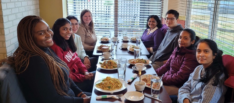 Holiday lunch with Tichenor and Valapala labs-2023