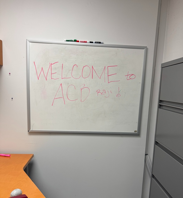 Raji's first day at U Iowa!