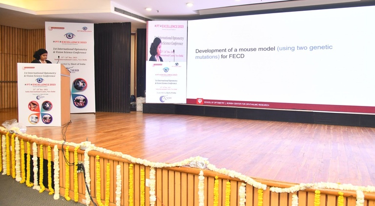 Raji's keynote speech at OptoExcellence organized by Shroff's charity hospital.jpg