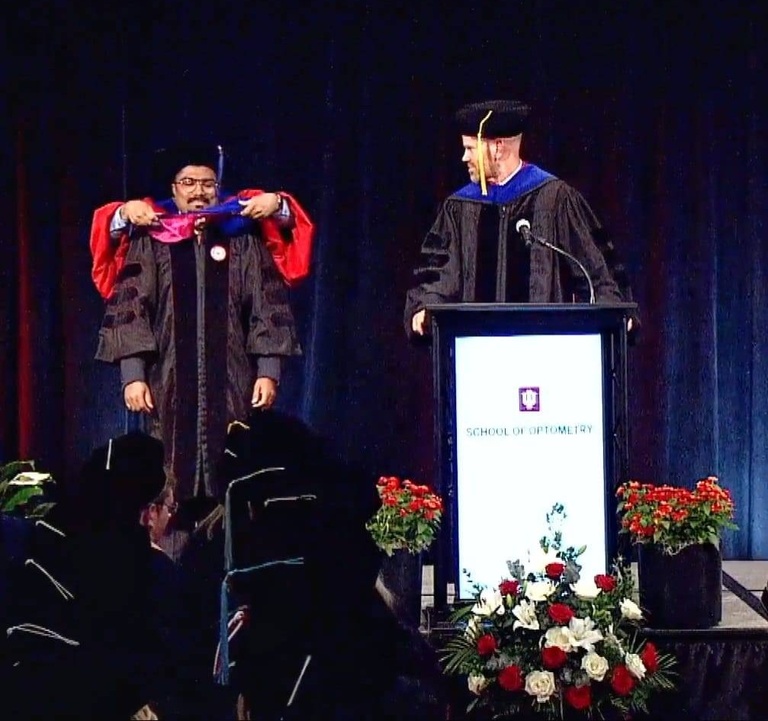 Sachin's graduation ceremony